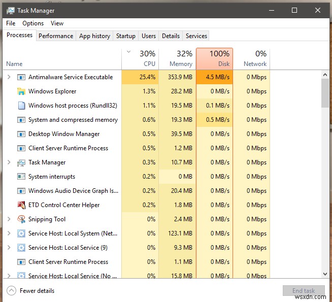 การสอนการซ่อมแซมการใช้งานดิสก์ Windows Defender 100%