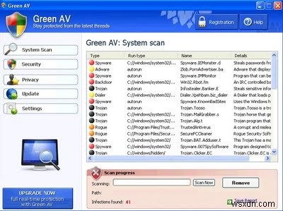 วิธีการลบ Green Antivirus 2009 – คำแนะนำการกำจัด