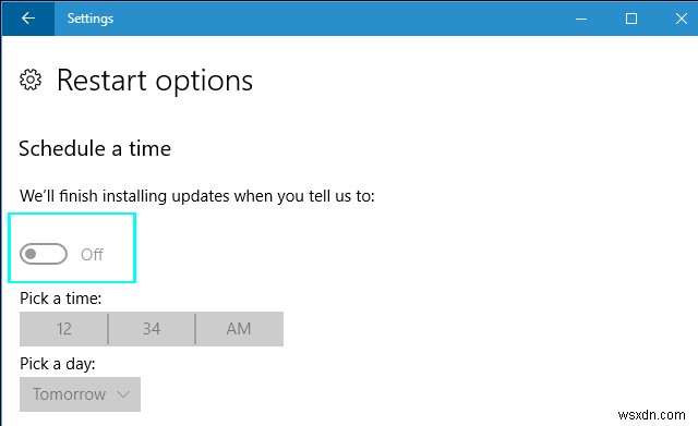 ชั่วโมงใช้งาน:คู่มือ Windows 10