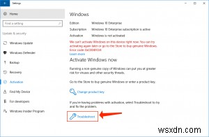 ปัญหาการเปิดใช้งาน Windows 10 วิธีแก้ปัญหา 