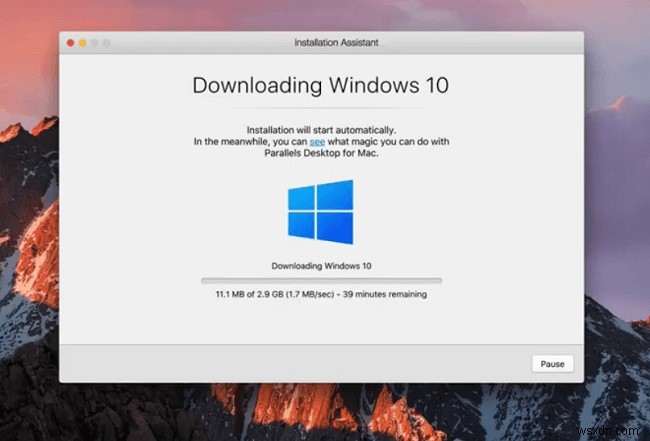 การติดตั้ง Windows 10 บน Mac
