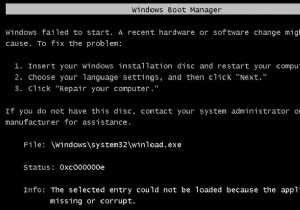 วิธีแก้ไขรหัสข้อผิดพลาดในการบูต Windows 10 0xc00000e
