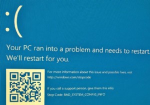 ข้อผิดพลาดข้อมูลการกำหนดค่าระบบไม่ถูกต้องใน Windows 10