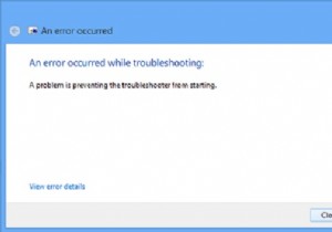 ปัญหาคือการป้องกันไม่ให้ตัวแก้ไขปัญหาเริ่มทำงาน Windows 10