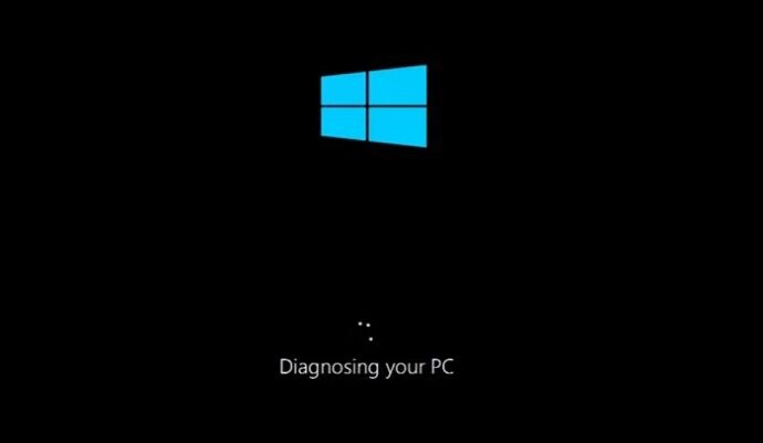 Windows 10 ค้างอยู่ในการวินิจฉัยพีซีของคุณ