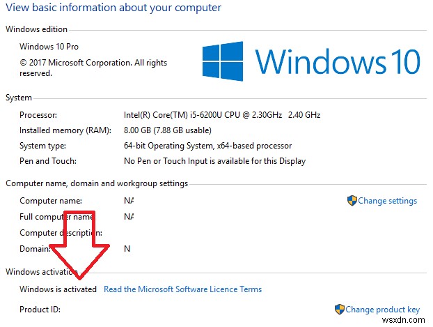 วิธีแก้ไขข้อผิดพลาดการเปิดใช้งาน Windows 10 0x8007251D 