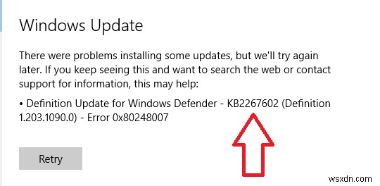 วิธีการแก้ไขข้อผิดพลาดในการอัปเดต Windows 0x80248007