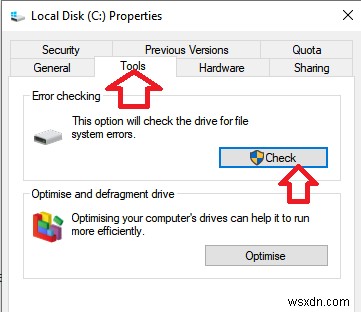 ข้อผิดพลาดของระบบไฟล์ (-2147219194) ใน Windows 10