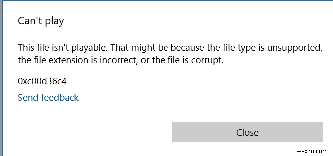 วิธีการแก้ไขข้อผิดพลาดวิดีโอ 0xc10100be บน Windows 10