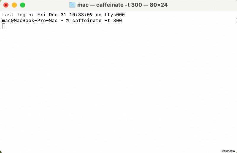 คำสั่ง Terminal นี้จะ  คาเฟอีน  Mac ของคุณไม่ให้หลับ 