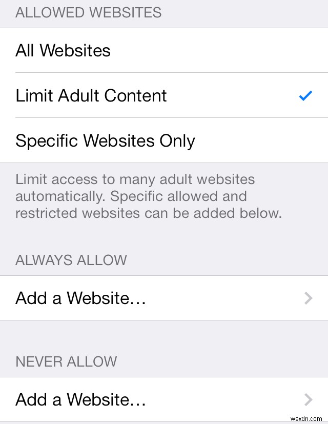 วิธีบล็อกเว็บไซต์เฉพาะและเนื้อหาสำหรับผู้ใหญ่ใน Safari สำหรับ iOS