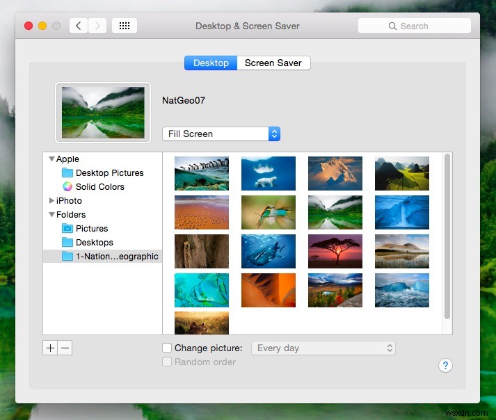 31 วันของเคล็ดลับ OS X:ใช้รูปภาพโปรแกรมรักษาหน้าจอเป็นพื้นหลังเดสก์ท็อป