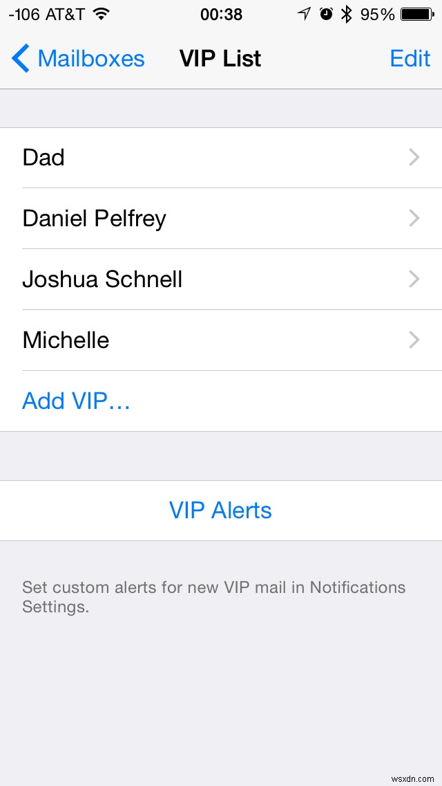 30 วันของเคล็ดลับ iOS:ตั้งค่า VIP ในเมล