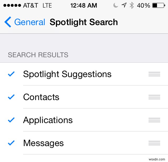 30 วันสำหรับเคล็ดลับ iOS:เลือกสิ่งที่ปรากฏในผลการค้นหาสปอตไลท์