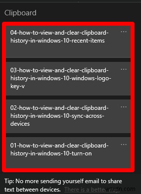 วิธีการดูและล้างประวัติคลิปบอร์ดใน Windows 10