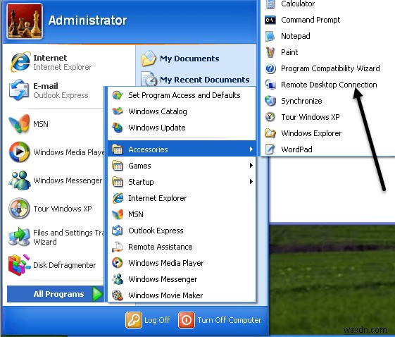 วิธีตั้งค่าเดสก์ท็อประยะไกลบน Windows XP