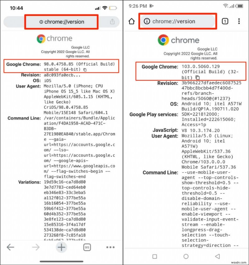 ฉันมี Google Chrome เวอร์ชันใด