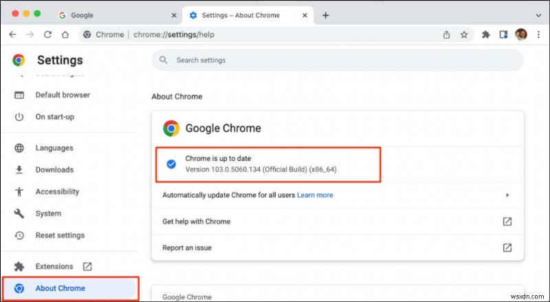 ฉันมี Google Chrome เวอร์ชันใด