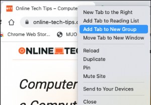 วิธีใช้กลุ่มแท็บใน Google Chrome