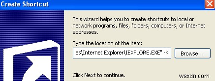 วิธีเปิด Internet Explorer แบบเต็มหน้าจอหรือโหมดคีออสก์ 