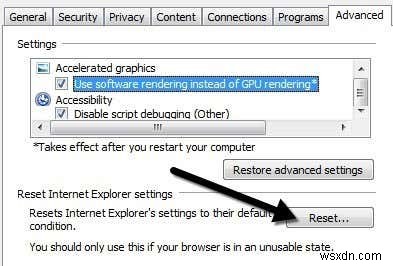 วิธีการแก้ไข Internet Explorer พบปัญหาและจำเป็นต้องปิด