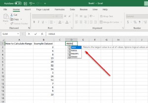 วิธีค้นหาและคำนวณช่วงใน Excel