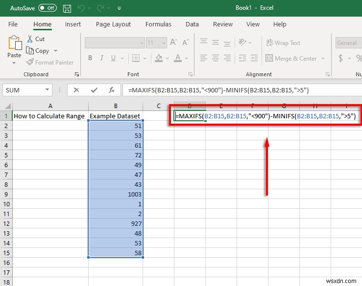 วิธีค้นหาและคำนวณช่วงใน Excel