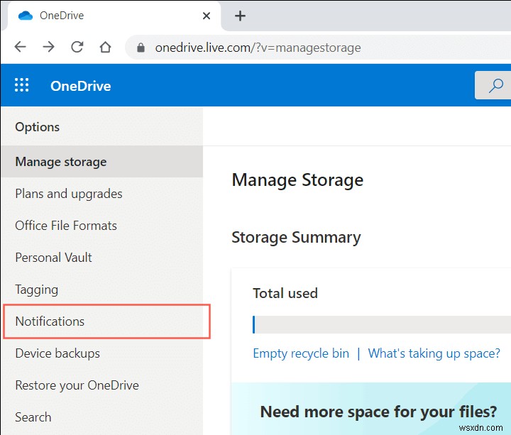 วิธีรับ OneDrive เพื่อหยุดการส่งอีเมลความทรงจำ
