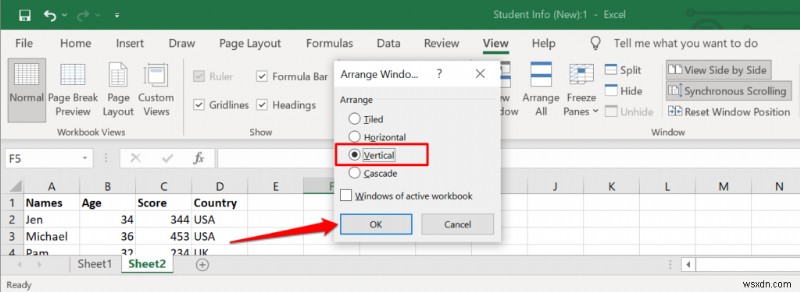 วิธีเปรียบเทียบไฟล์ Excel สองไฟล์และเน้นความแตกต่าง