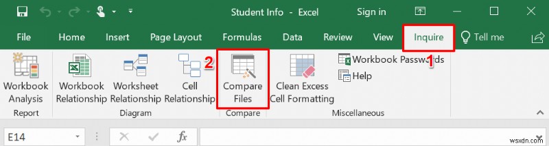 วิธีเปรียบเทียบไฟล์ Excel สองไฟล์และเน้นความแตกต่าง