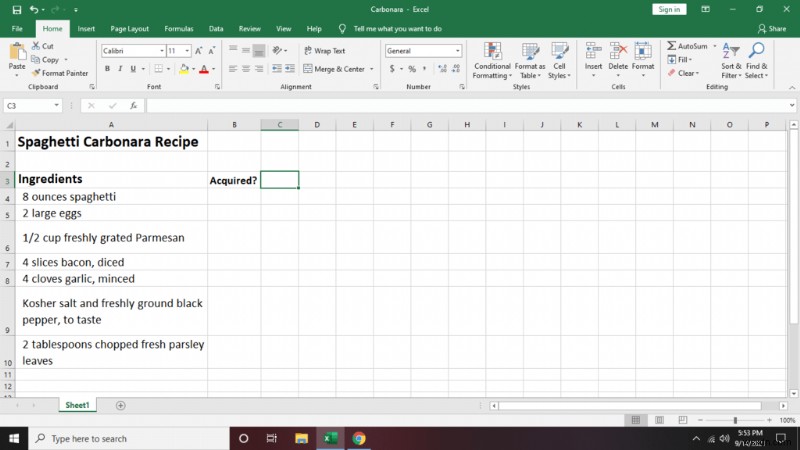 วิธีการสร้างรายการตรวจสอบใน Excel