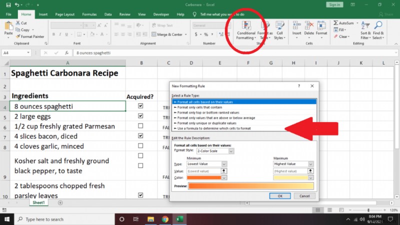 วิธีการสร้างรายการตรวจสอบใน Excel