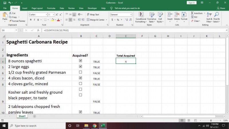 วิธีการสร้างรายการตรวจสอบใน Excel