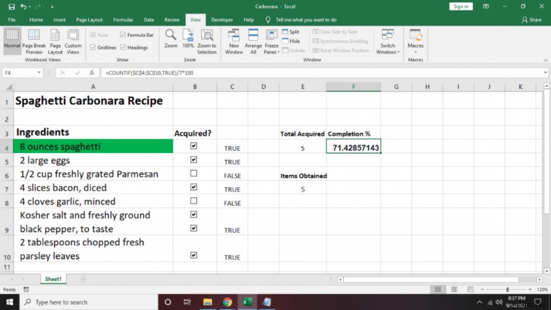 วิธีการสร้างรายการตรวจสอบใน Excel