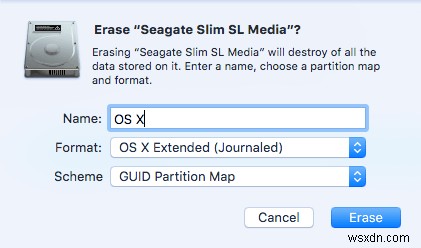 ติดตั้ง บูต และเรียกใช้ Mac OS X จากฮาร์ดไดรฟ์ภายนอก 