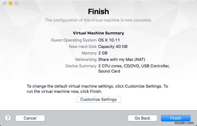 วิธีการติดตั้ง Mac OS X โดยใช้ VMware Fusion 
