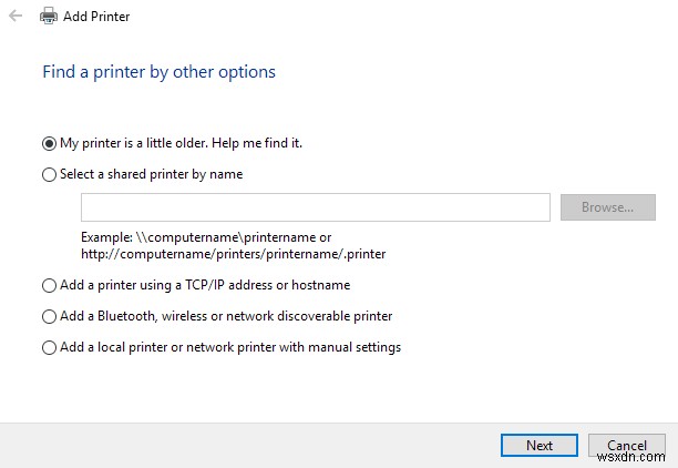 วิธีเพิ่มเครื่องพิมพ์ไร้สายหรือเครือข่ายใน Windows 10 