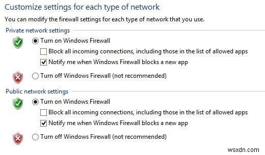 ปรับกฎและการตั้งค่าไฟร์วอลล์ Windows 10