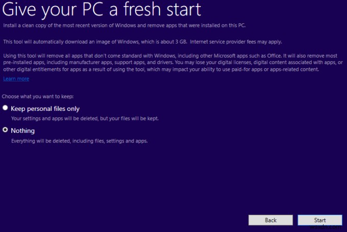 วิธีที่ง่ายที่สุดในการล้างการติดตั้ง Windows 10