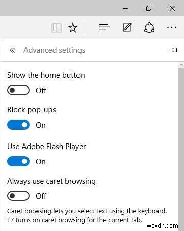 วิธีปิดการใช้งาน Adobe Flash ใน Microsoft Edge บน Windows 10 