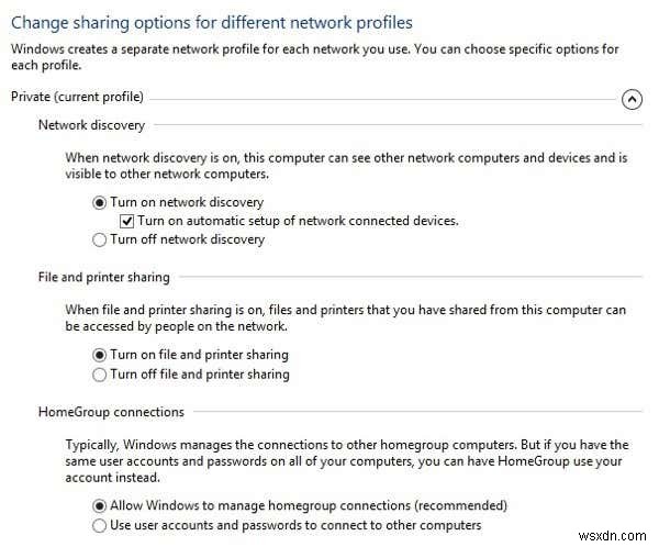 เปลี่ยนจากเครือข่ายสาธารณะเป็นเครือข่ายส่วนตัวใน Windows 7, 8 และ 10