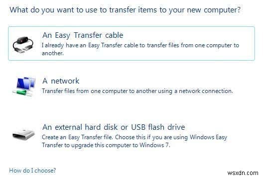 ถ่ายโอนไฟล์จาก Windows XP, Vista, 7 หรือ 8 ไปยัง Windows 10 โดยใช้ Windows Easy Transfer 
