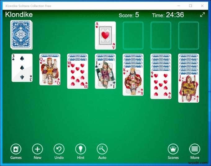 7 เวอร์ชันซอฟต์แวร์ที่ดีที่สุดของ Solitaire สำหรับ Windows 10