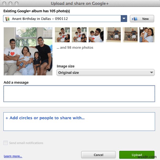 วิธีตั้งค่า Picasa ด้วย Google+ รูปภาพ