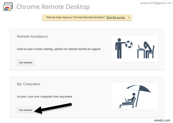 ตั้งค่า Chrome Remote Desktop เพื่อเข้าถึงพีซีจากระยะไกล