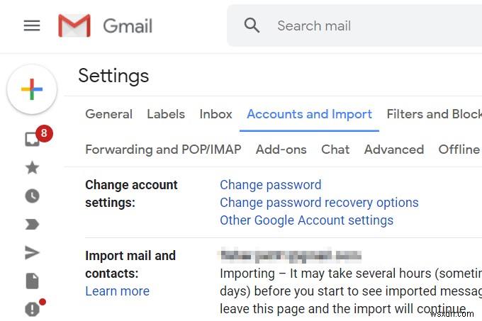วิธีโอนอีเมลระหว่างบัญชี Gmail สองบัญชี