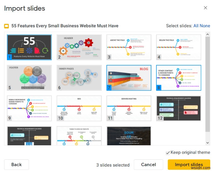 วิธีการแปลงงานนำเสนอ PowerPoint เป็น Google สไลด์