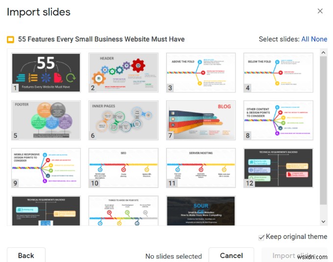 วิธีการแปลงงานนำเสนอ PowerPoint เป็น Google สไลด์