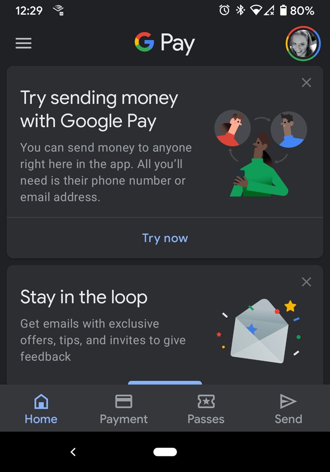 วิธีส่งเงินทางอีเมลด้วย Google Pay