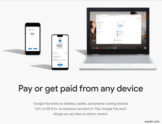 วิธีส่งเงินทางอีเมลด้วย Google Pay